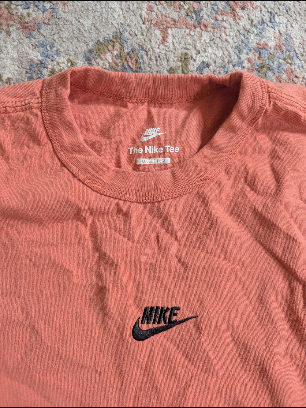 Nike Men’s Long Sleeve Crew Tee - Salmon - Picture 3 of 3